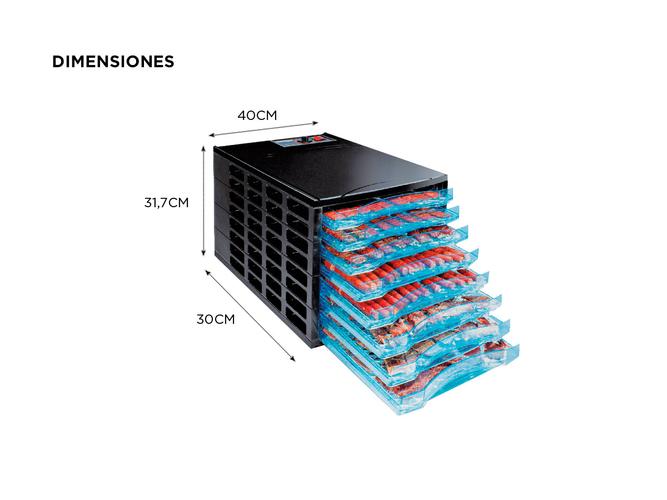 Deshidratador de Alimentos Gadnic 8 Bandejas 630W  - 5