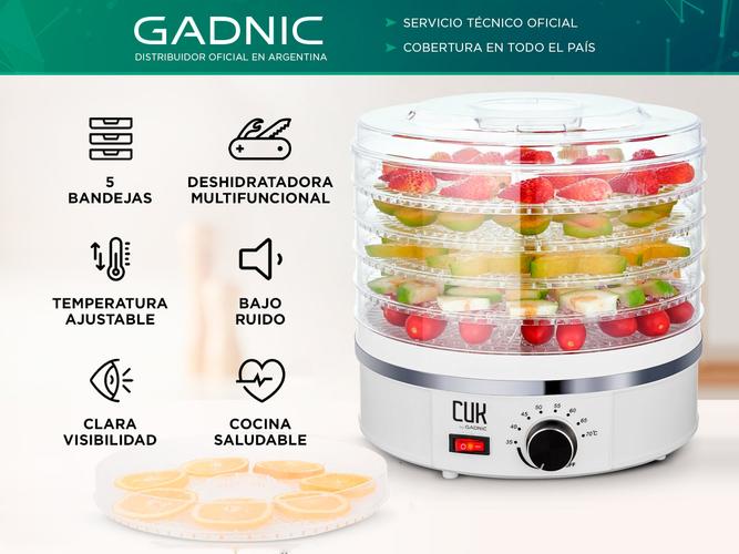 Deshidratador de Alimentos Gadnic con 5 Bandejas - 1