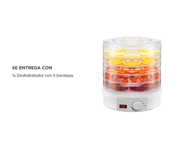 Deshidratador de Alimentos Gadnic con 5 Bandejas - 5