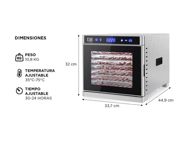 Deshidratador de Alimentos Gadnic 8 Bandejas Usado - 5