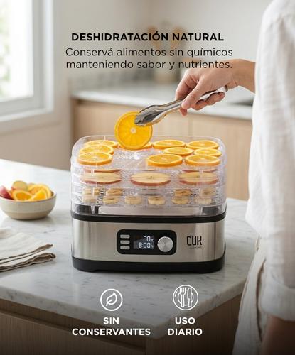 Deshidratador De Alimentos CUK By Gadnic 5 Bandejas Display Digital 240W - 2