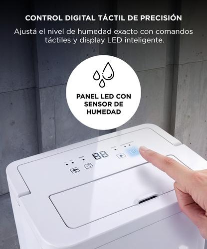 Deshumidificador Portatil Gadnic 6L 160W Tanque 1,7L Bajo Ruido 40dB Control Electronico - 2