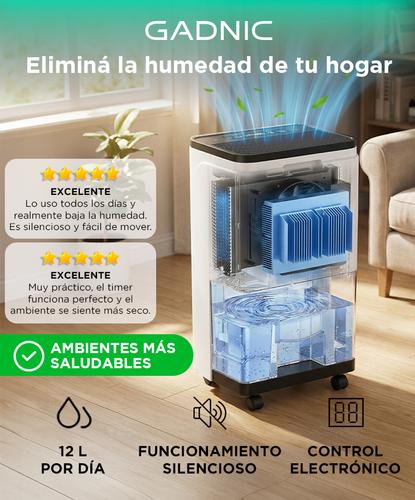 Deshumidificador Electrico Gadnic 12L Silencioso 210W Control Digital - 1
