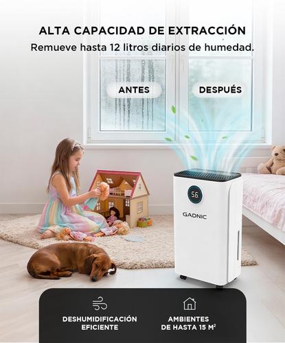 Deshumidificador Electrico Gadnic 12L Silencioso 210W Control Digital - 2