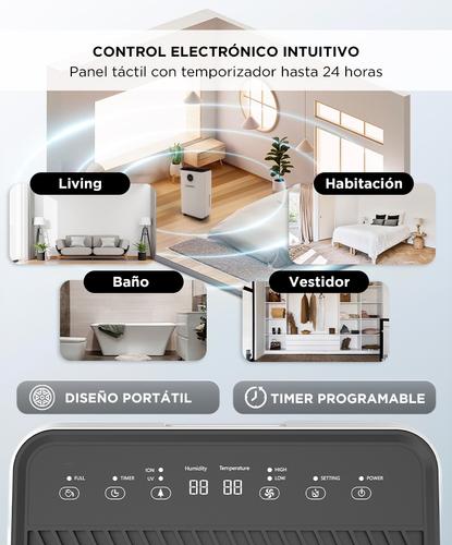 Deshumidificador Electrico Gadnic 12L Silencioso 210W Control Digital - 4