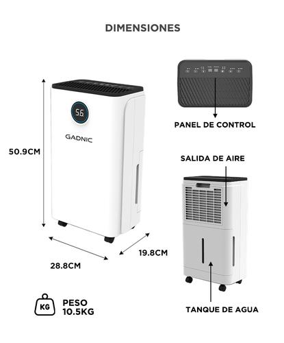 Deshumidificador Electrico Gadnic 12L Silencioso 210W Control Digital - 5