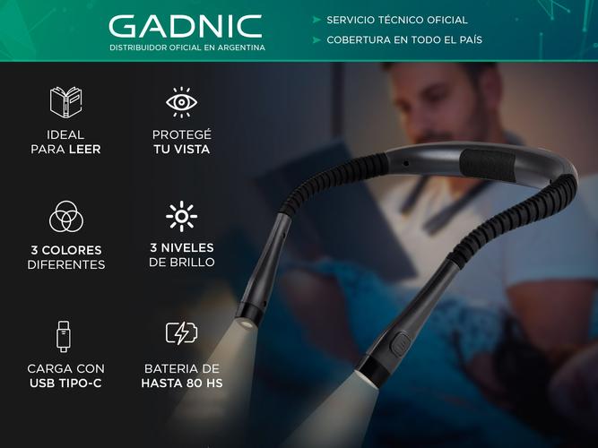 Luz Led Flexible Gadnic Read Pro De Lectura Recargable  - 1