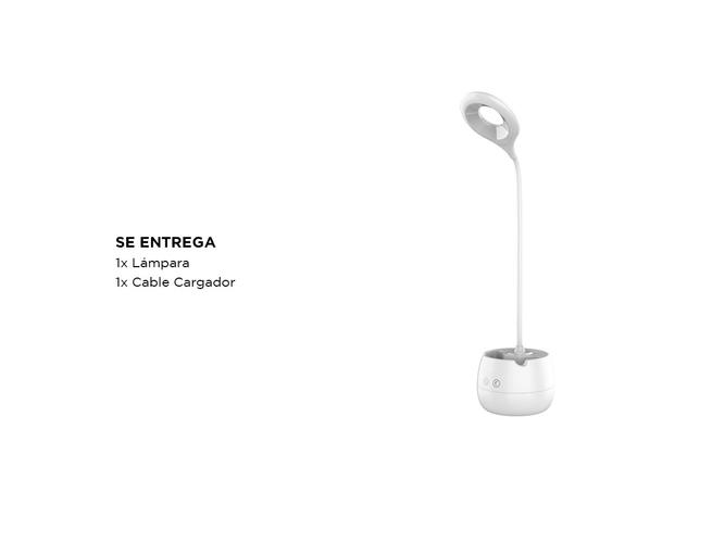 Lámpara Velador de Escritorio Gadnic Lyt2 con Soporte para Celular y Lapicera - 4