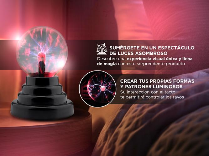 Lámpara de Plasma Eléctrica Gadnic Bola de Luz con Rayos - 2