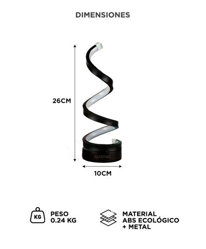 Lámpara De Mesa Gadnic Velador LED Espiral Regulable - 3