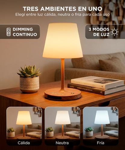 Lámpara De Mesa Gadnic Velador LED Regulable USB - 2