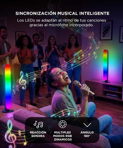 Barra Iluminacion LED Sincronizado Gadnic 6W RGB IC Control App Inalambrico - 2