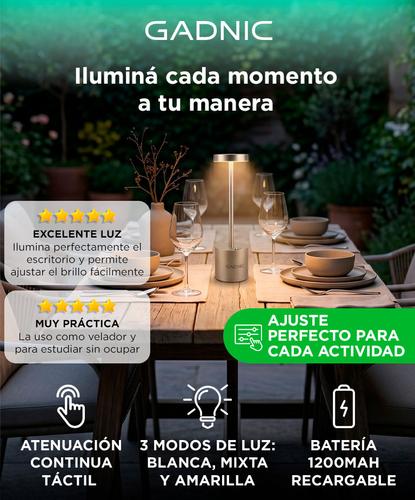 Lámpara de Escritorio Gadnic con Luz LED Recargable - 1
