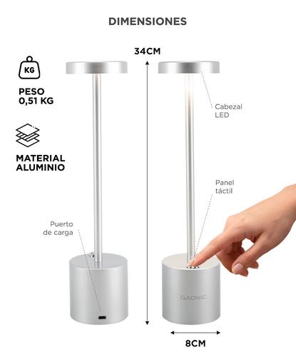 Lámpara de Escritorio Gadnic con Luz LED Recargable - 5