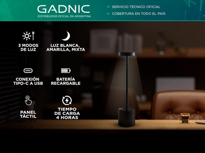 Lámpara de Escritorio Gadnic con Luz LED Recargable - 1