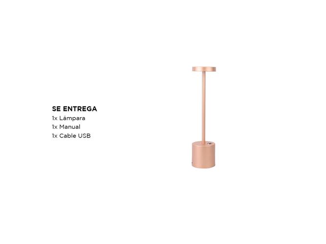 Lámpara de Escritorio Gadnic con Luz LED Recargable - 4