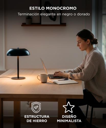 Lampara de Mesa LED Gadnic Inalambrica MAH 3 Tonos de Luz Touch USB C - 4