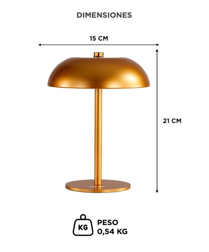 Lampara de Mesa LED Gadnic Inalambrica MAH 3 Tonos de Luz Touch USB C - 5