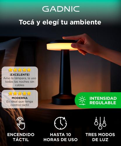 Lámpara de mesa Gadnic Táctil Velador Regulable - 1