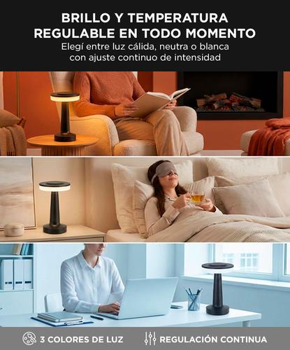 Lámpara de mesa Gadnic Táctil Velador Regulable - 3