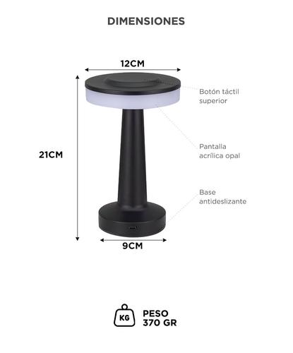 Lámpara de mesa Gadnic Táctil Velador Regulable - 4