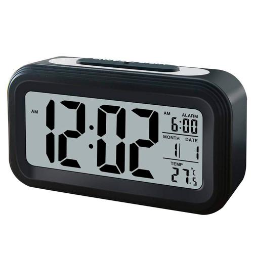 Reloj Despertador Digital Gadnic Alarma Snooze Fecha Hora Temp - 0
