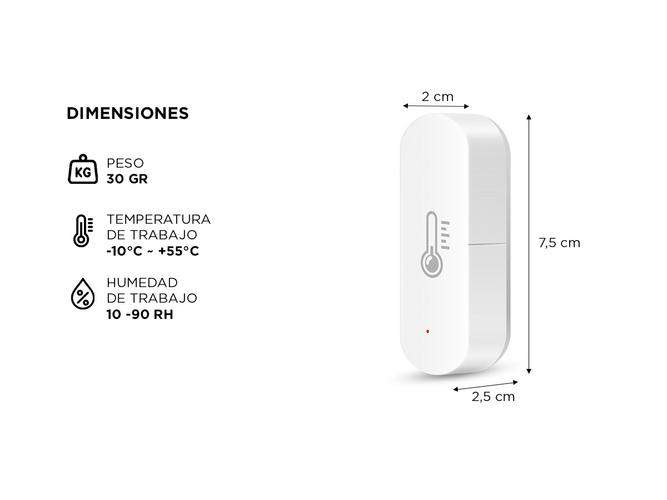 Sensor De Temperatura Y Humedad Gadnic Wifi  - 4