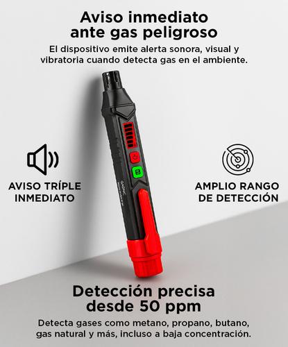 Detector de Fuga de Gas Natural Gadnic Con Alarma Audible y Visual - 2