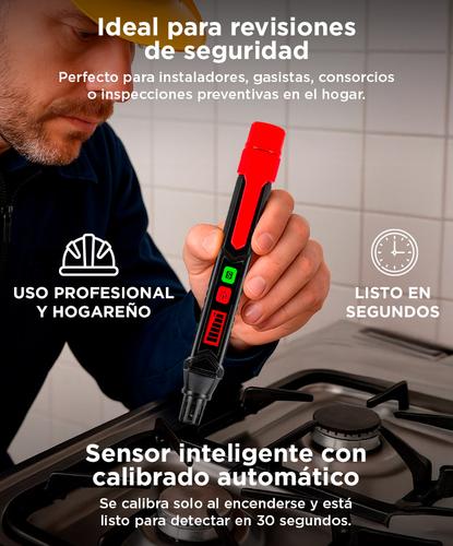 Detector de Fuga de Gas Natural Gadnic Con Alarma Audible y Visual - 3