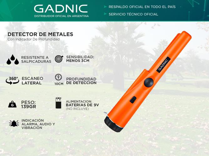 Detector De Metales Gadnic Con Indicador De Profundidad - 1