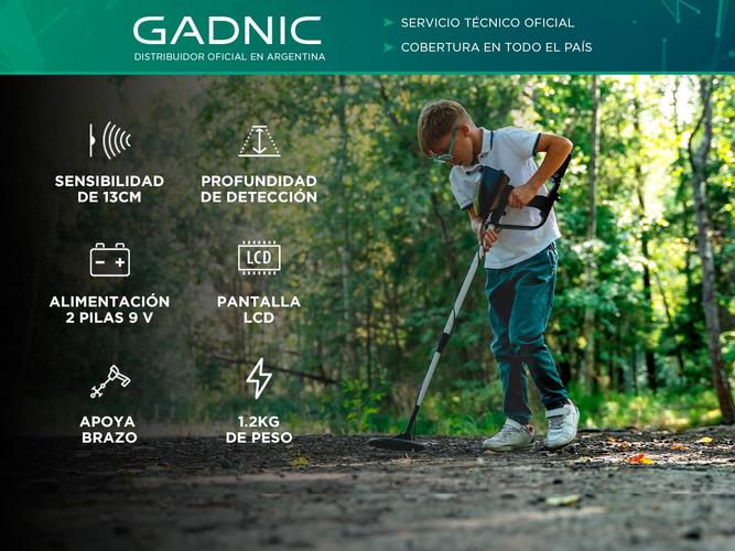 Detector de Metales Gadnic Plata Oro - 1