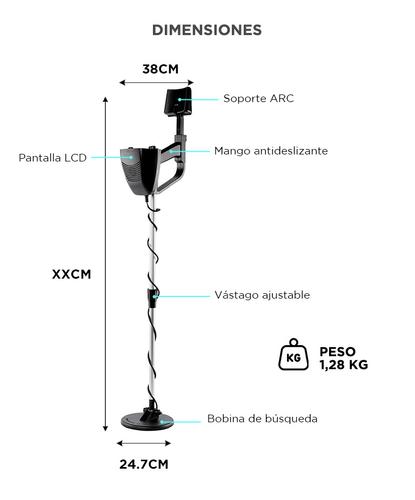 Detector de Metales Gadnic Plata Oro - 5