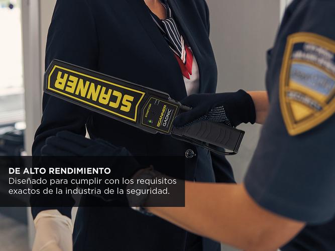 Detector de metales Gadnic De Mano Seguridad Portátil  - 5