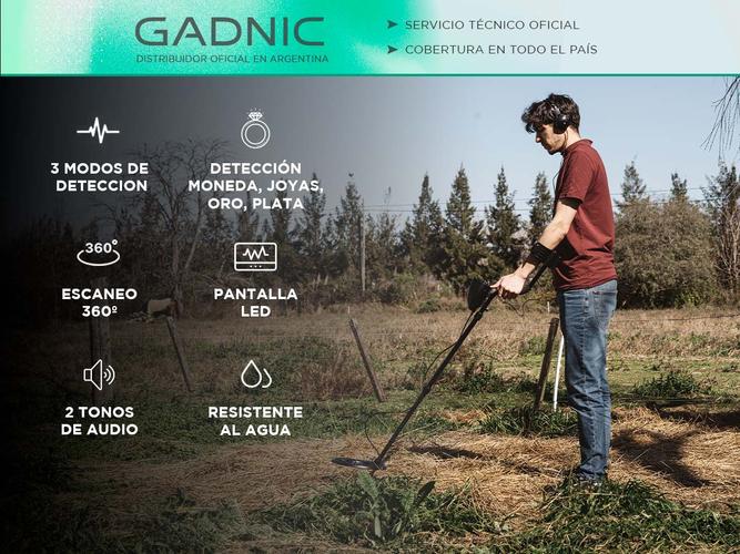 Detector de Metales Gadnic Profesional Alta Sensibilidad  Usado - 1