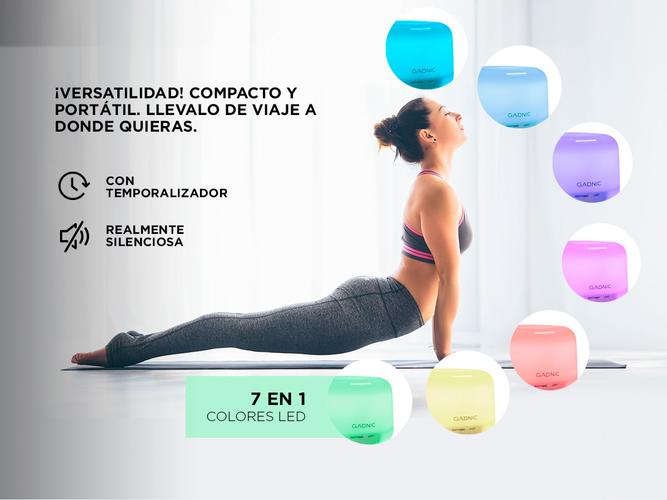 Difusor Gadnic Humidificador Ultrasónico 300ml 20hs 7 Colores - 2