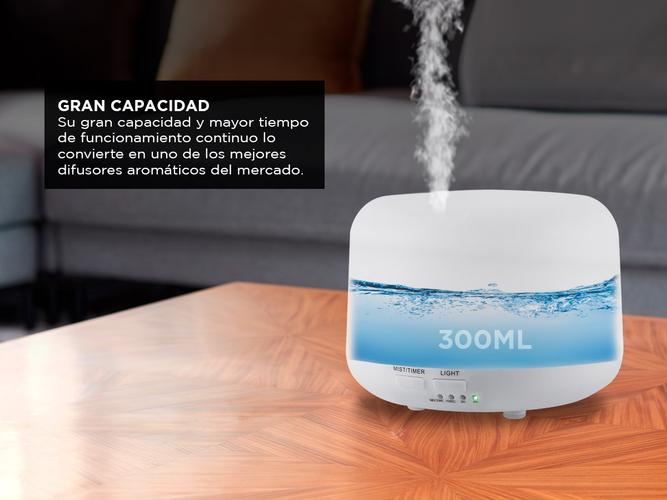 Difusor Gadnic Humidificador Ultrasónico 300ml 20hs 7 Colores Outlet - 4
