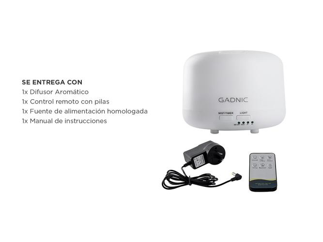 Difusor Gadnic Humidificador Ultrasónico 300ml 20hs 7 Colores - 6