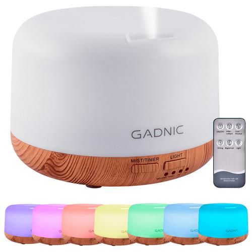  Difusor Aromaterapia Ultrasónico Gadnic Bamboo – 300ml, 7 Luces LED, Temporizador, Apagado Automático - 0