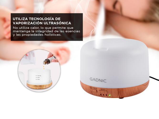Difusor Gadnic Bamboo Humidificador Ultrasónico 300ml 20hs 7 Colores Usado - 3