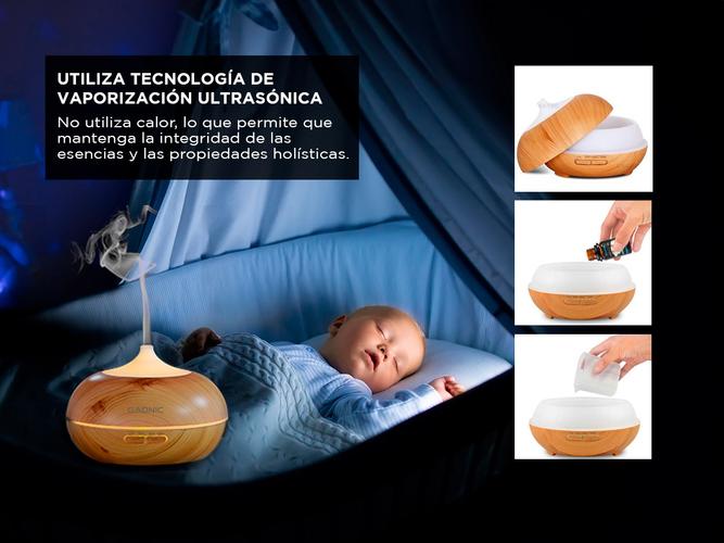 Difusor Gadnic Plus Humidificador Ultrasónico 300ml 20hs 7 Colores - 3