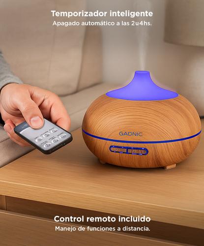 Difusor Gadnic Plus Humidificador Ultrasónico 300ml 20hs 7 Colores - 3