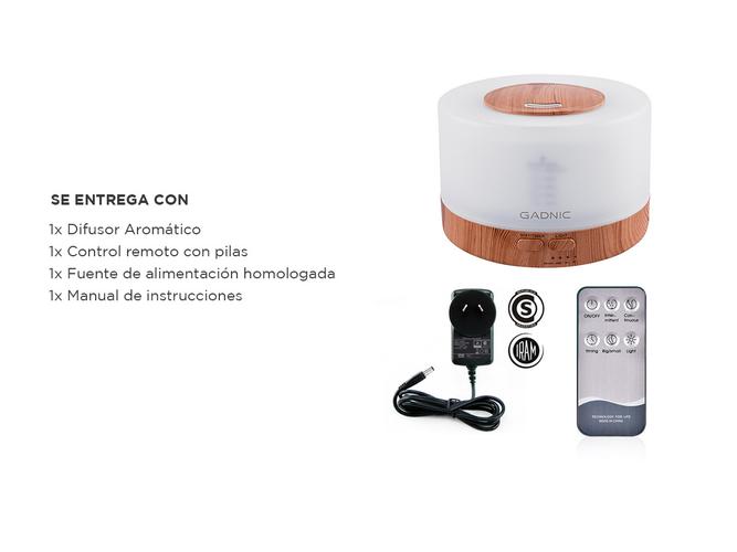 Difusor Humidificador Aromatizante LED 500ml - 5
