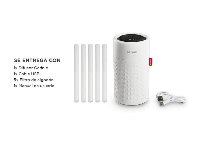 Difusor Gadnic DIF6000 Humidificador Aromatizante 750mL Portatil Recargable - 6