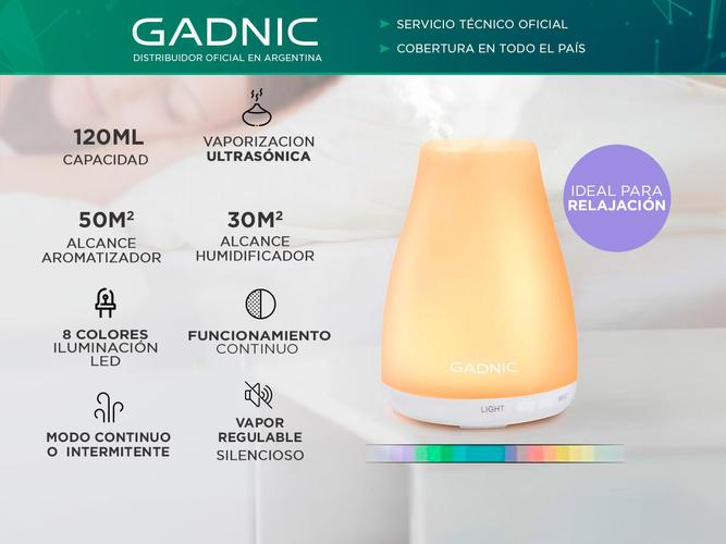 Difusor Humidificador Aromatizante Portatil con Luz - 1
