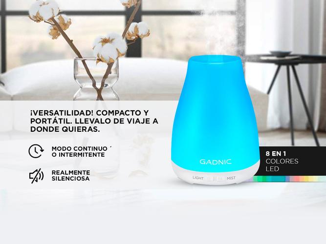 Difusor Humidificador Aromatizante Portatil con Luz - 2