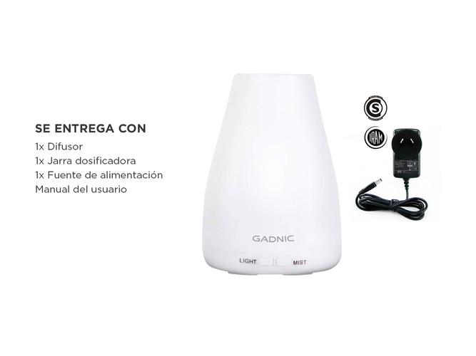 Difusor Humidificador Aromatizante Portatil con Luz - 6