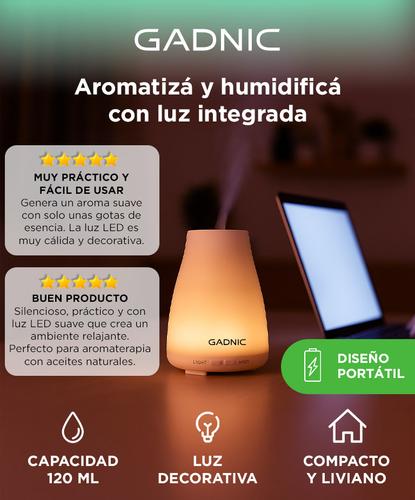 Difusor Humidificador Aromatizante Portatil con Luz - 1