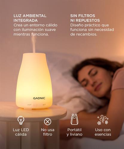 Difusor Humidificador Aromatizante Portatil con Luz - 3