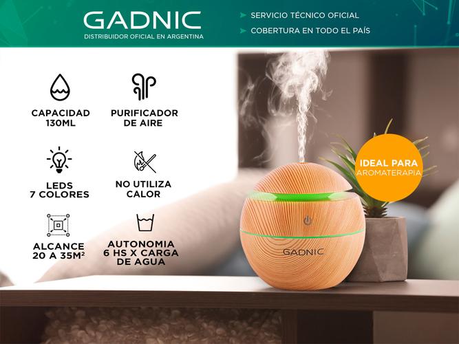 Difusor Gadnic Humidificador Aromatizante para Aceites 130mL Bamboo - 1