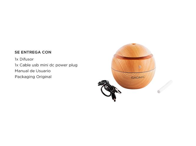 Difusor Gadnic Humidificador Aromatizante para Aceites 130mL Bamboo - 5